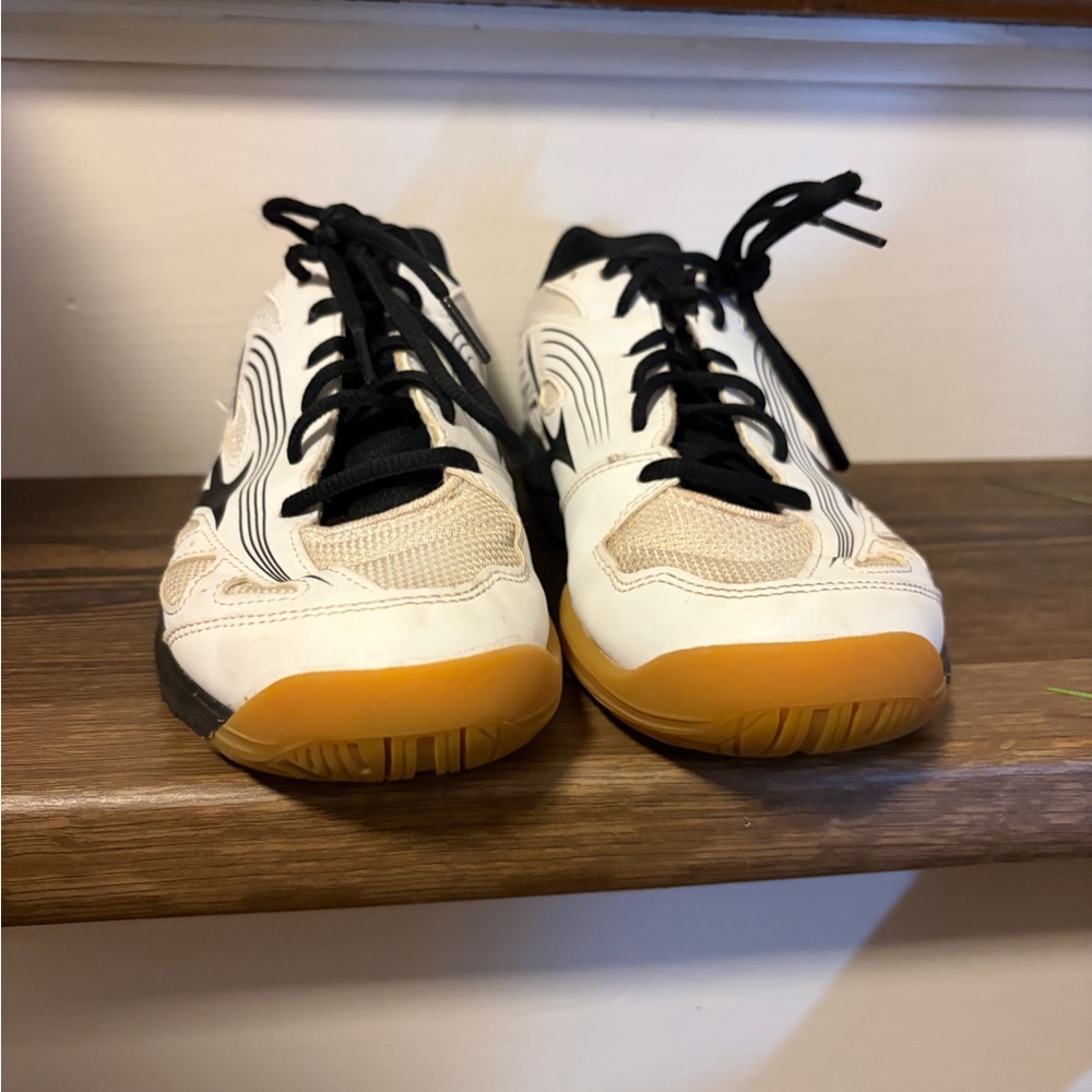 Mizuno Volleyball Shoes - Black, White, Tan, Orange